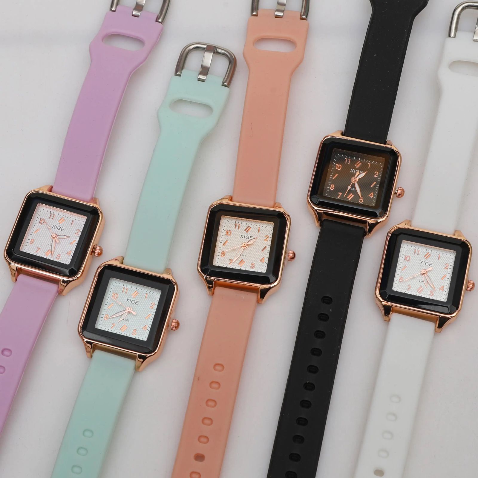 Sillicone Strap Watch (Peach)